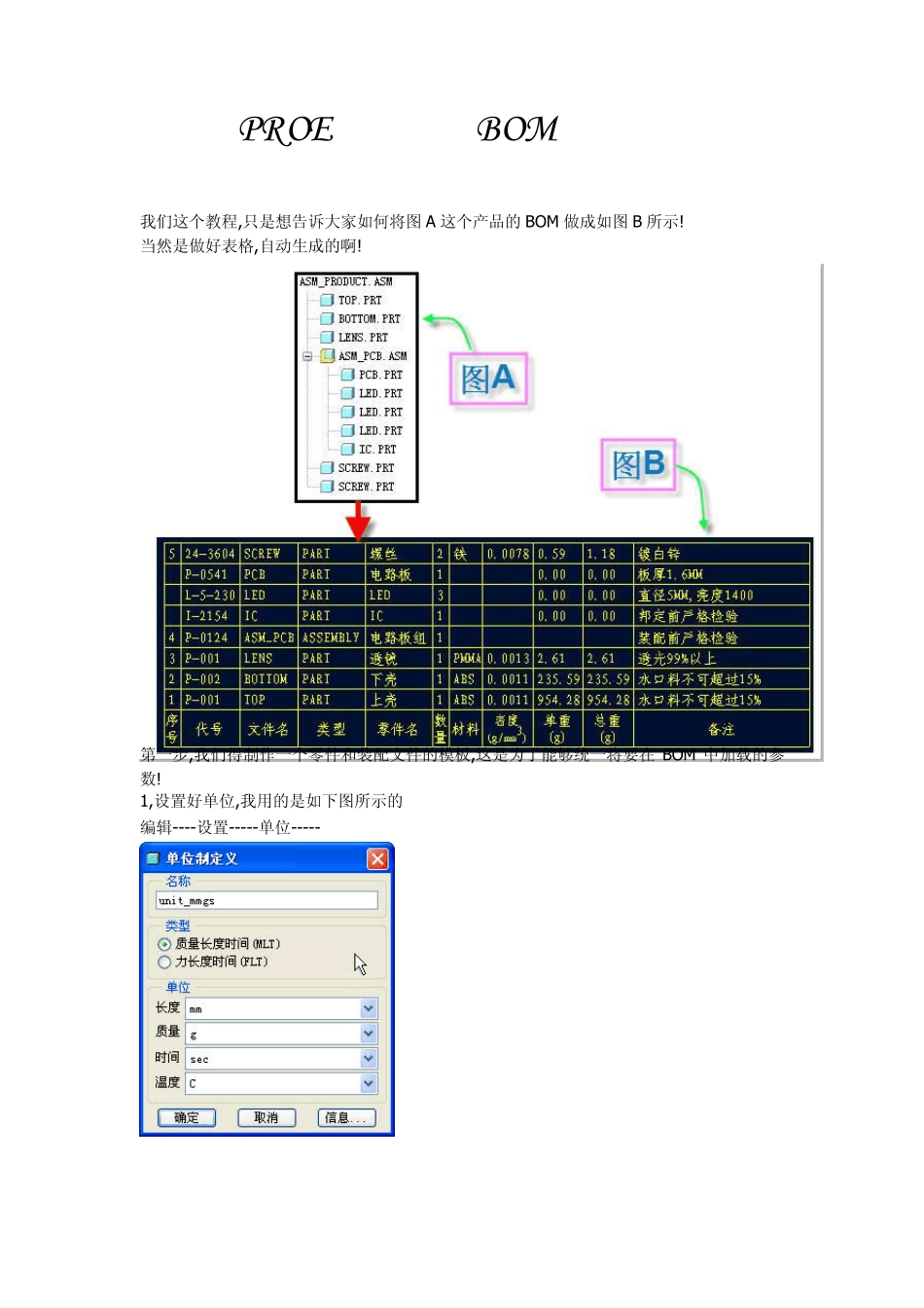 PROEBOM表图文教程_第1页