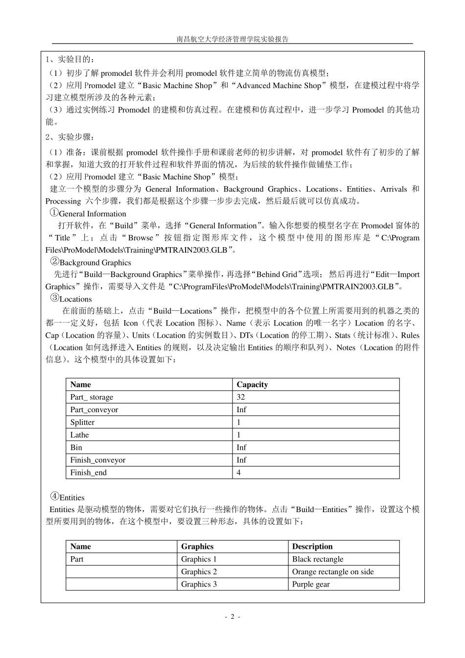 promodel软件上机实验报告_第3页