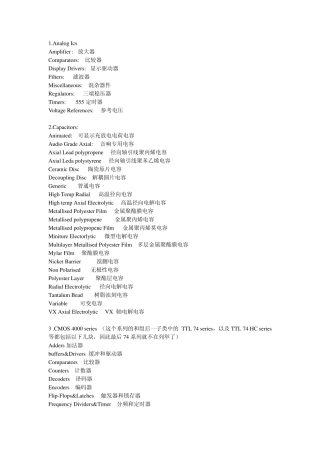 proteus元件库史上最全