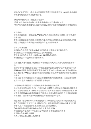 PS中图层混合模式的用法及效果(含原理详解)