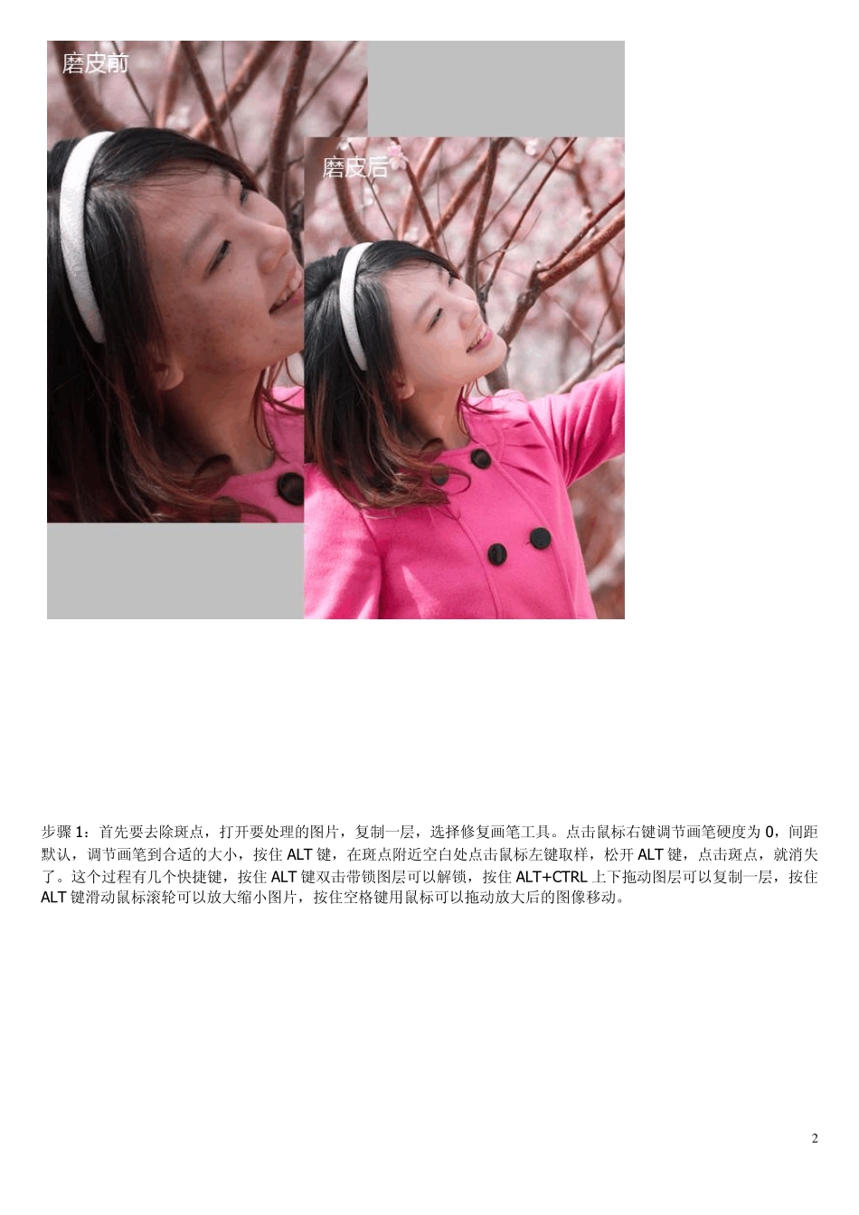 PS人像摄影后期润饰技巧——磨皮、修型、调色_第2页