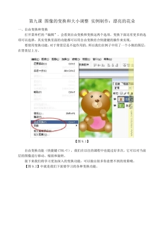 PS图像的变换和大小调整实例制作