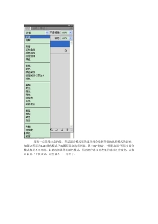 PS图层混合模式的图文讲解