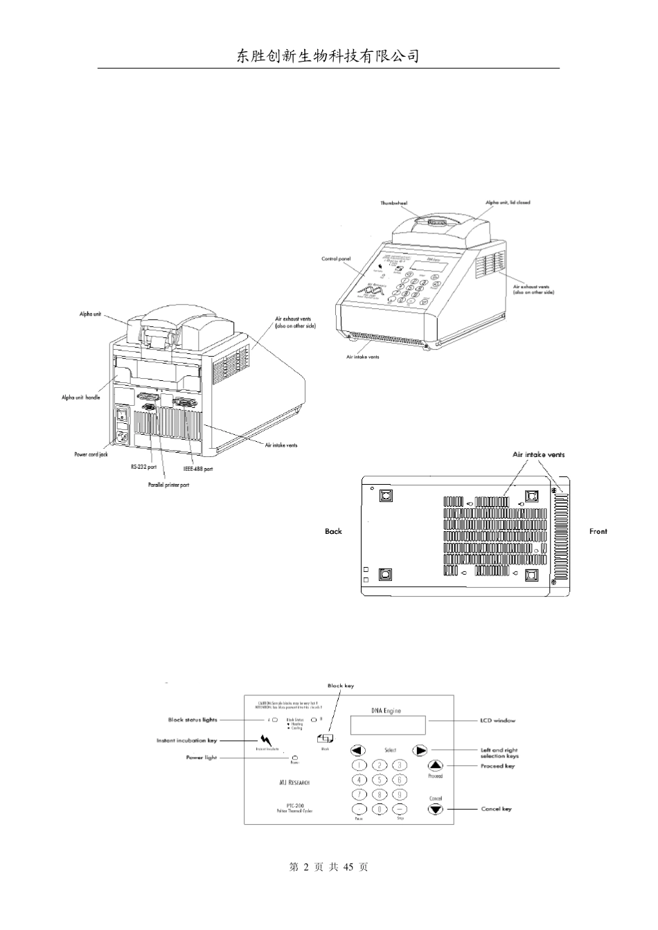 PTC200型PCR仪中文说明书_第3页