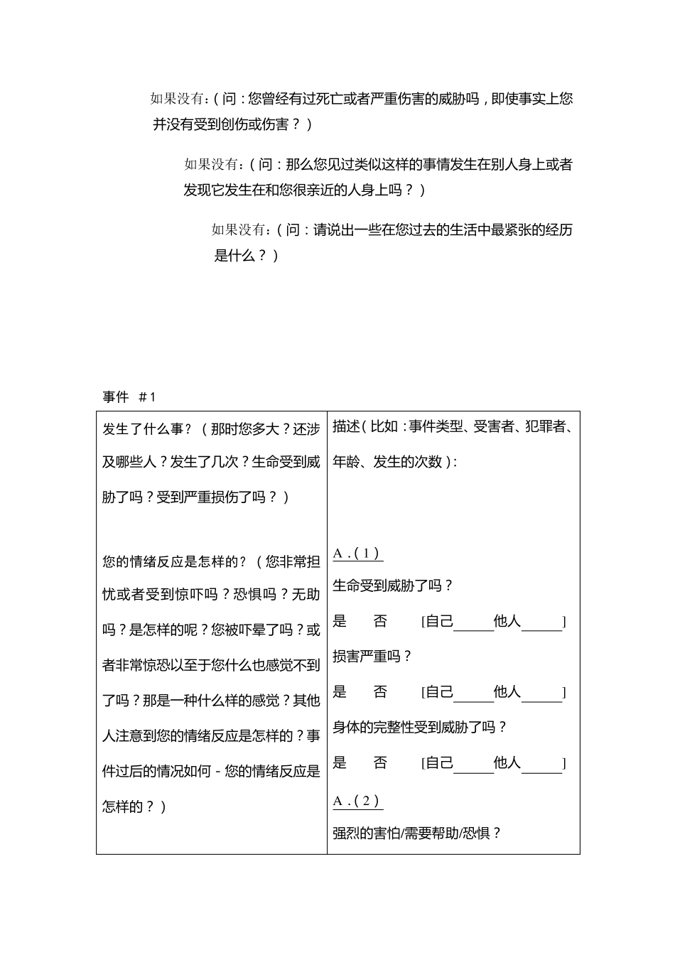 PTSD诊断量表(CAPS)_第2页