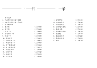 PVC塑料门窗工艺规程