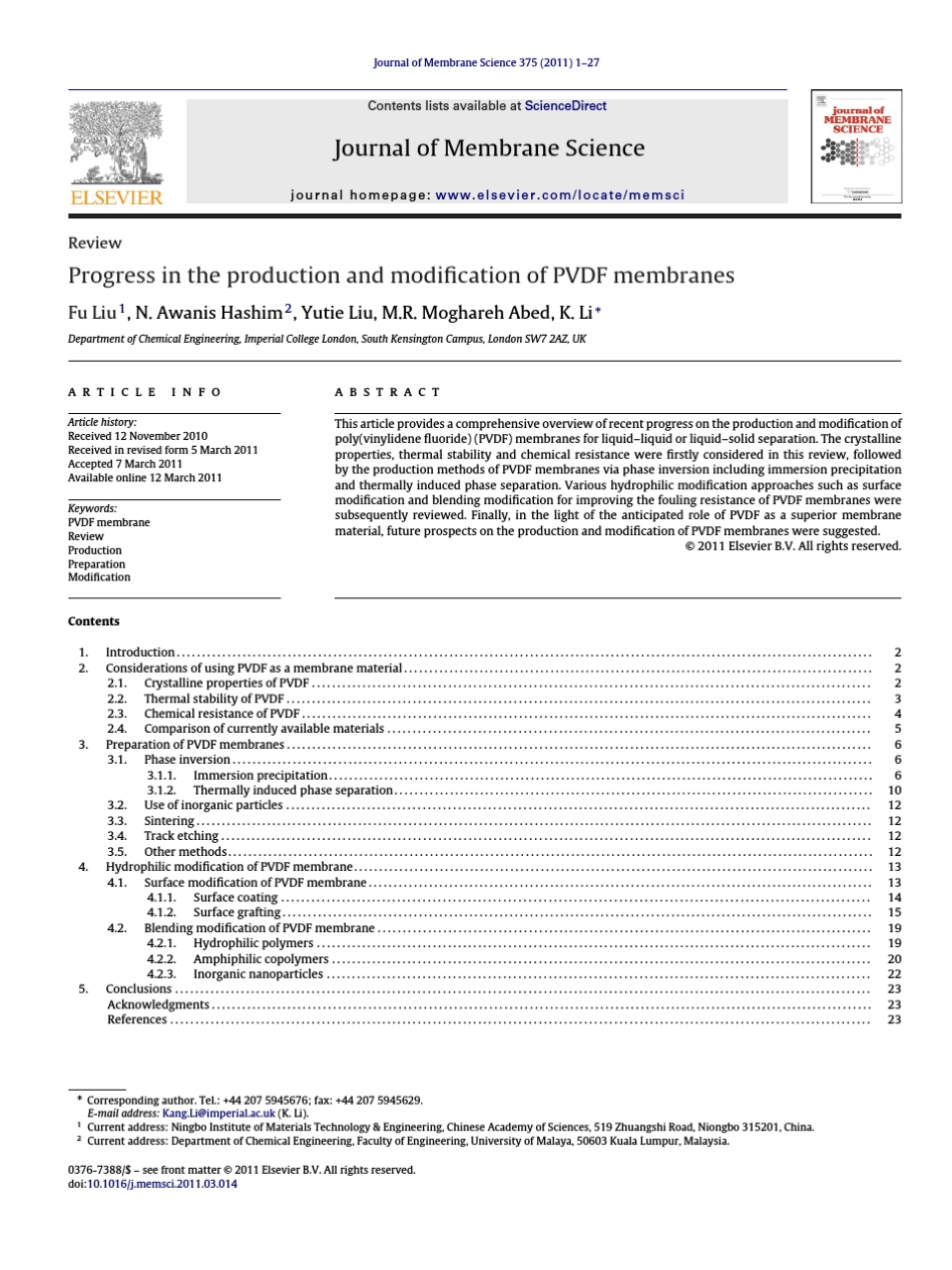 PVDF膜制备方法_第1页