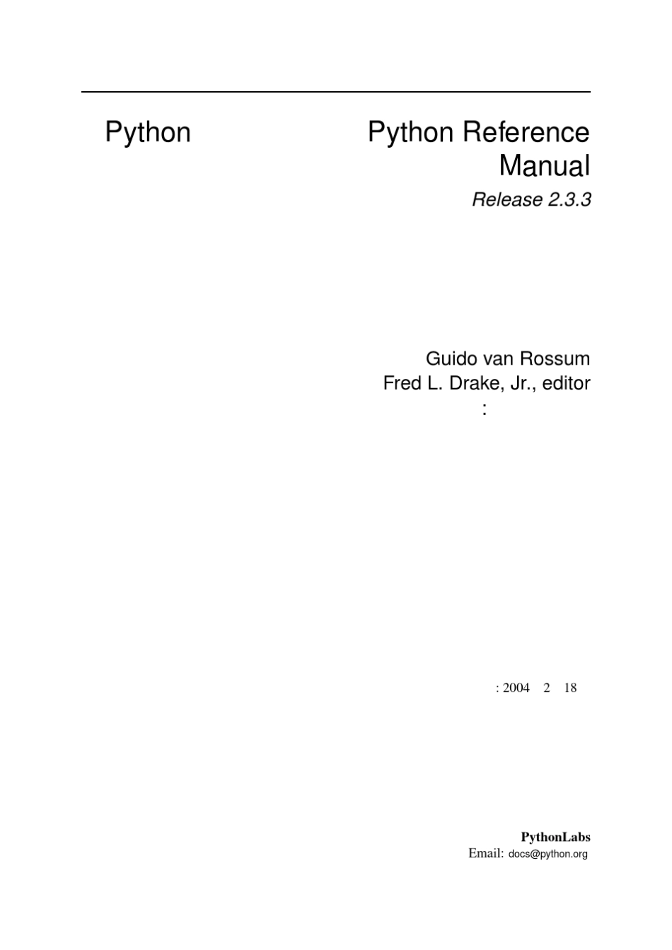 Python_语言参考手册_第1页
