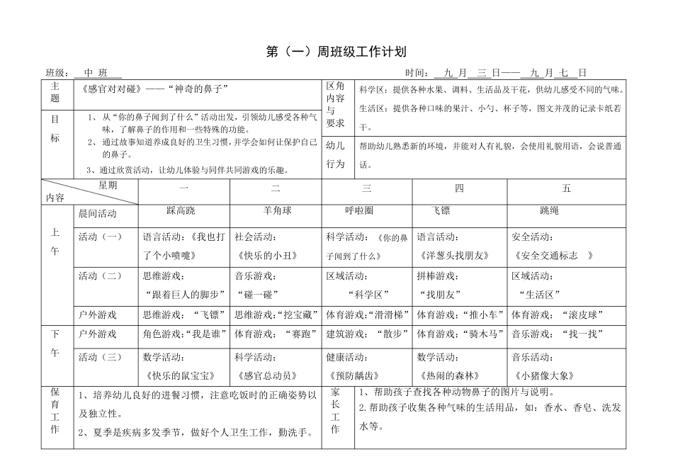 中班下学期116周周计划表_第1页
