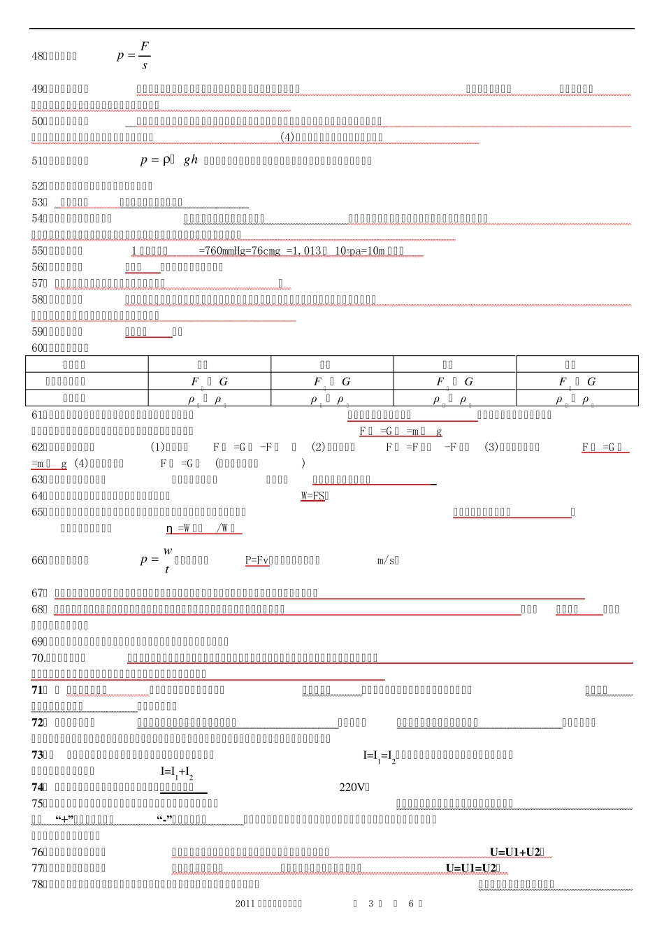 中考物理必背知识点总结复习提纲_第3页