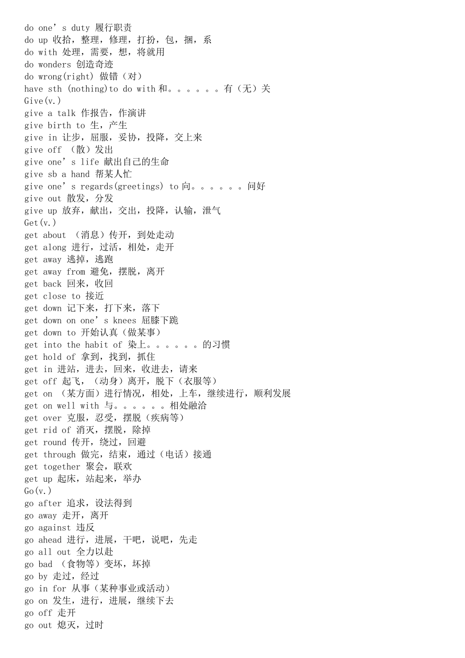 中考英语重点短语汇总_第2页