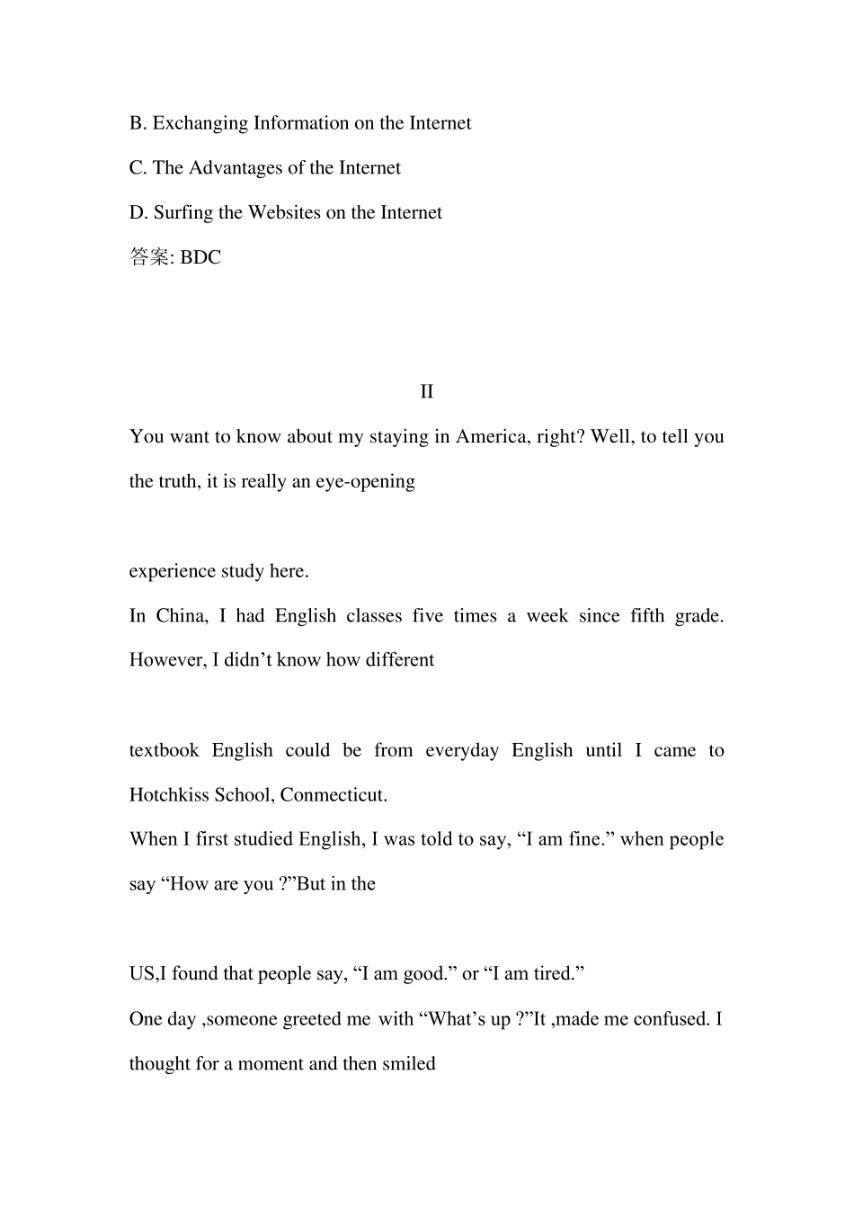 中考英语阅读理解及答案_第3页