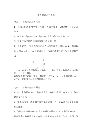 中考解直角三角形常见类型