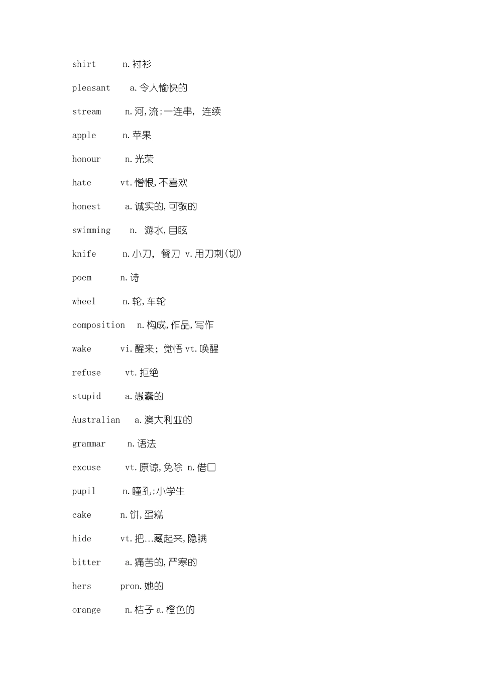 中考词汇必备(乱序)_第2页