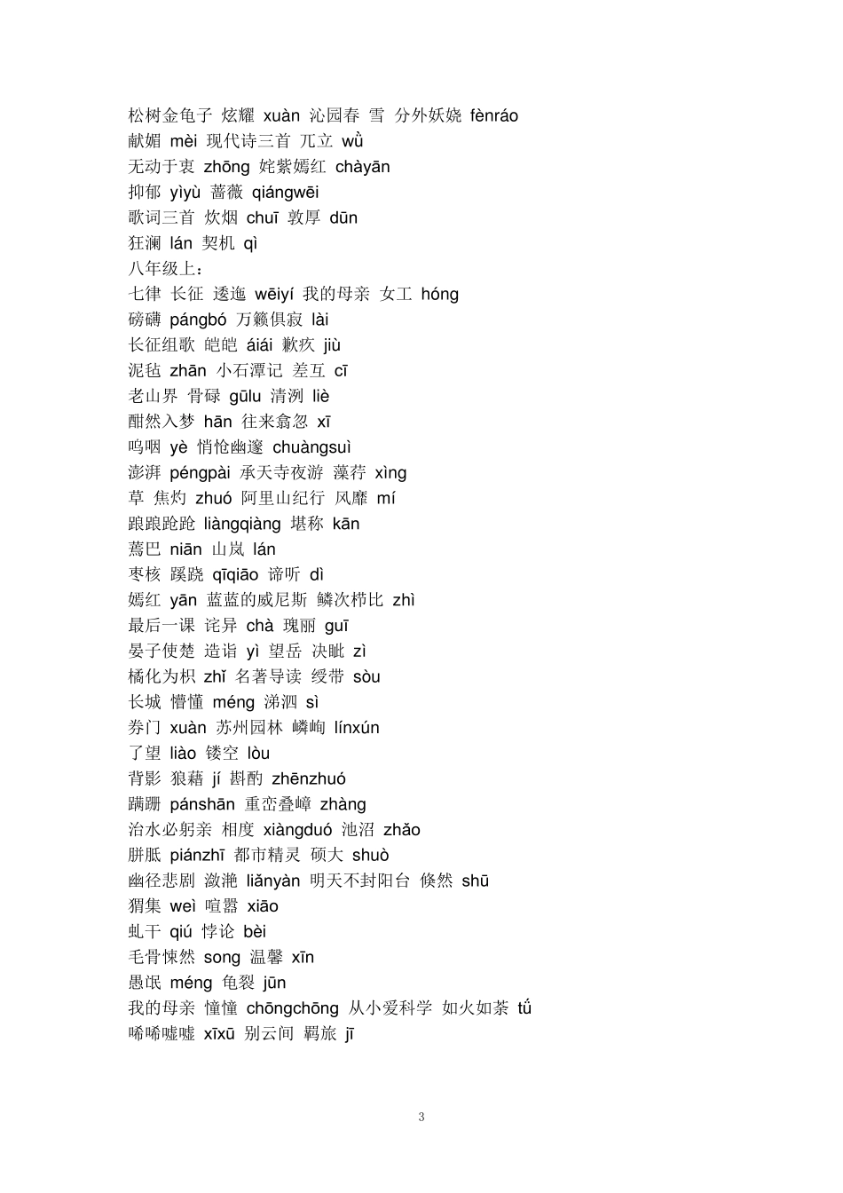 中考重点3500字词_第3页