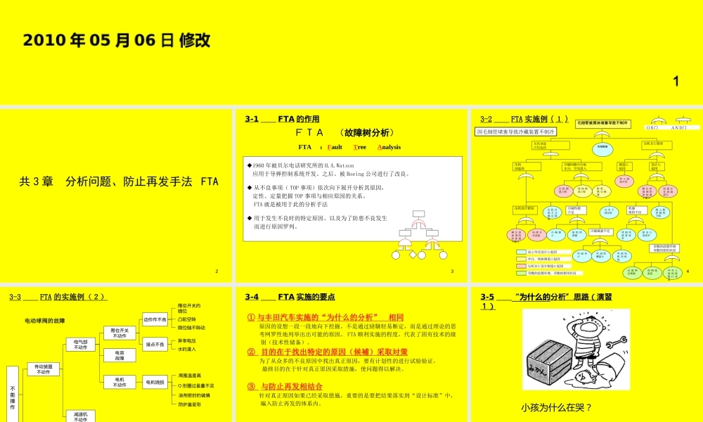 FTA与5个为什么分析手法培训资料