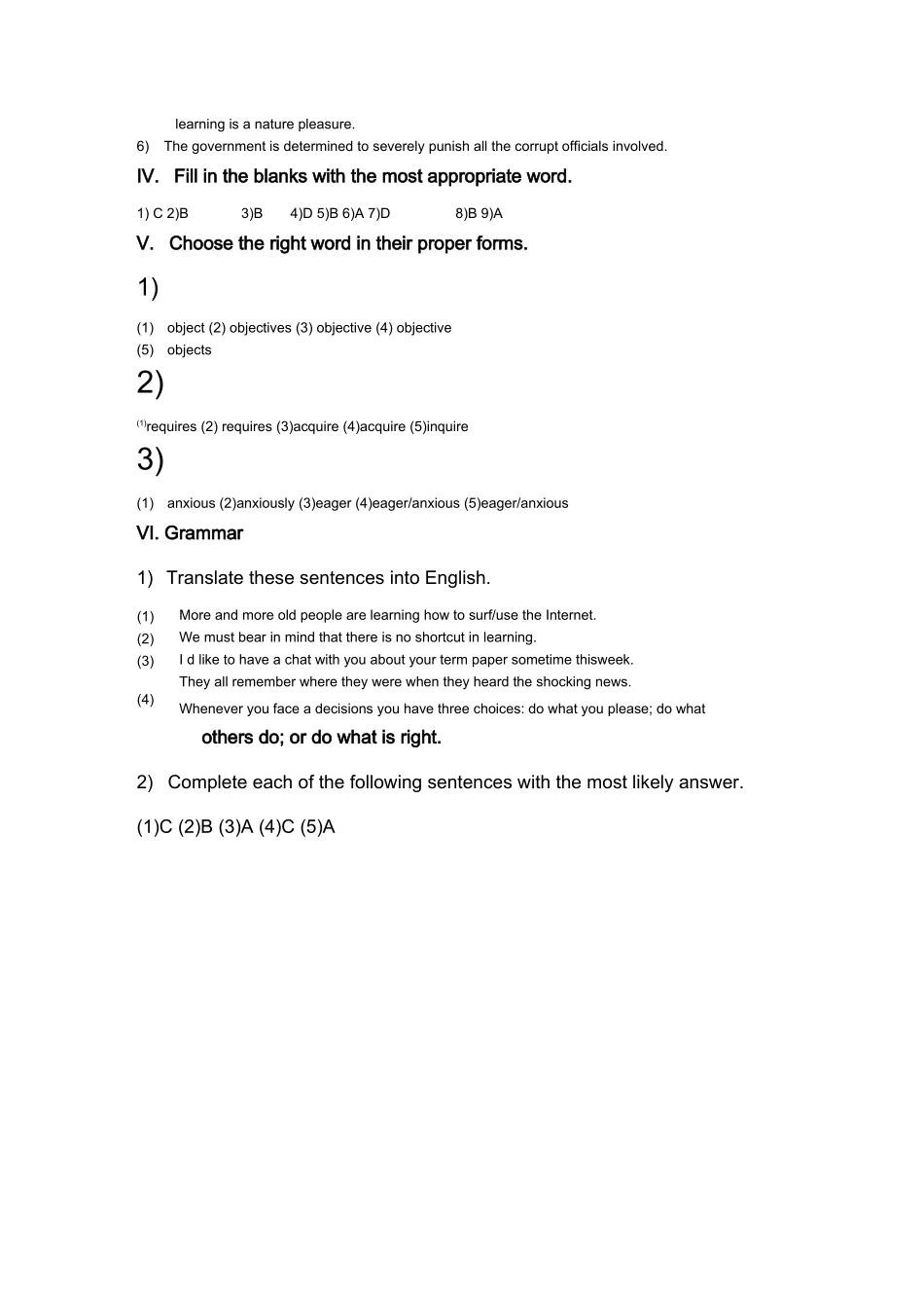 现代大学英语精读第三册课后答案_第2页