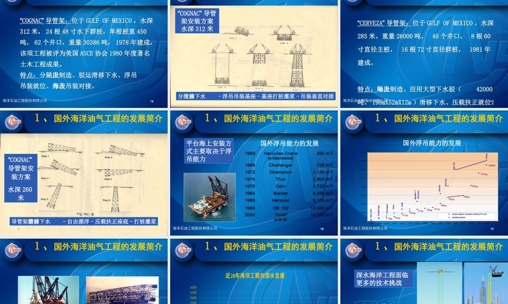 海洋平台的设计、建造和安装