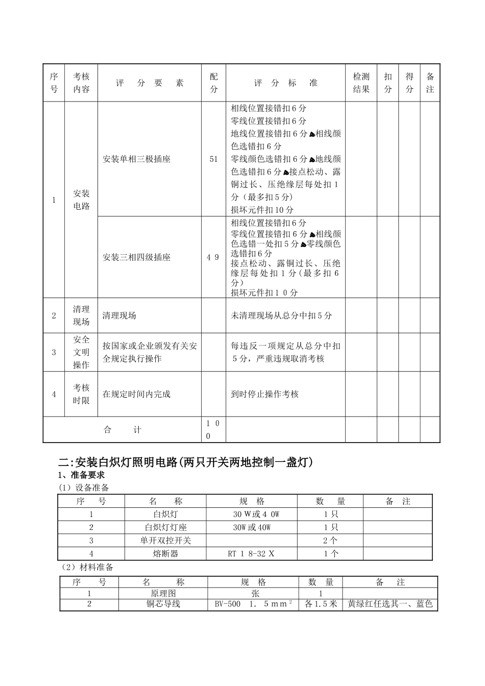 维修电工中级电工实试题_第3页