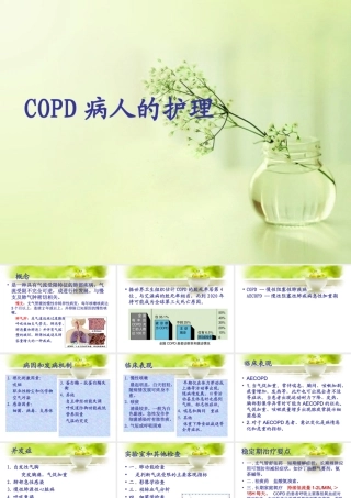 (新)COPD病人的护理课件