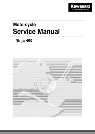 川崎 Ninja400 维修手册 下册 18款-2022款