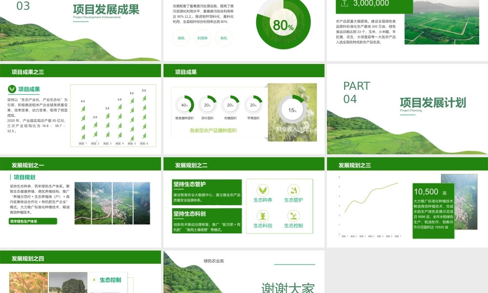 农业项目汇报模板