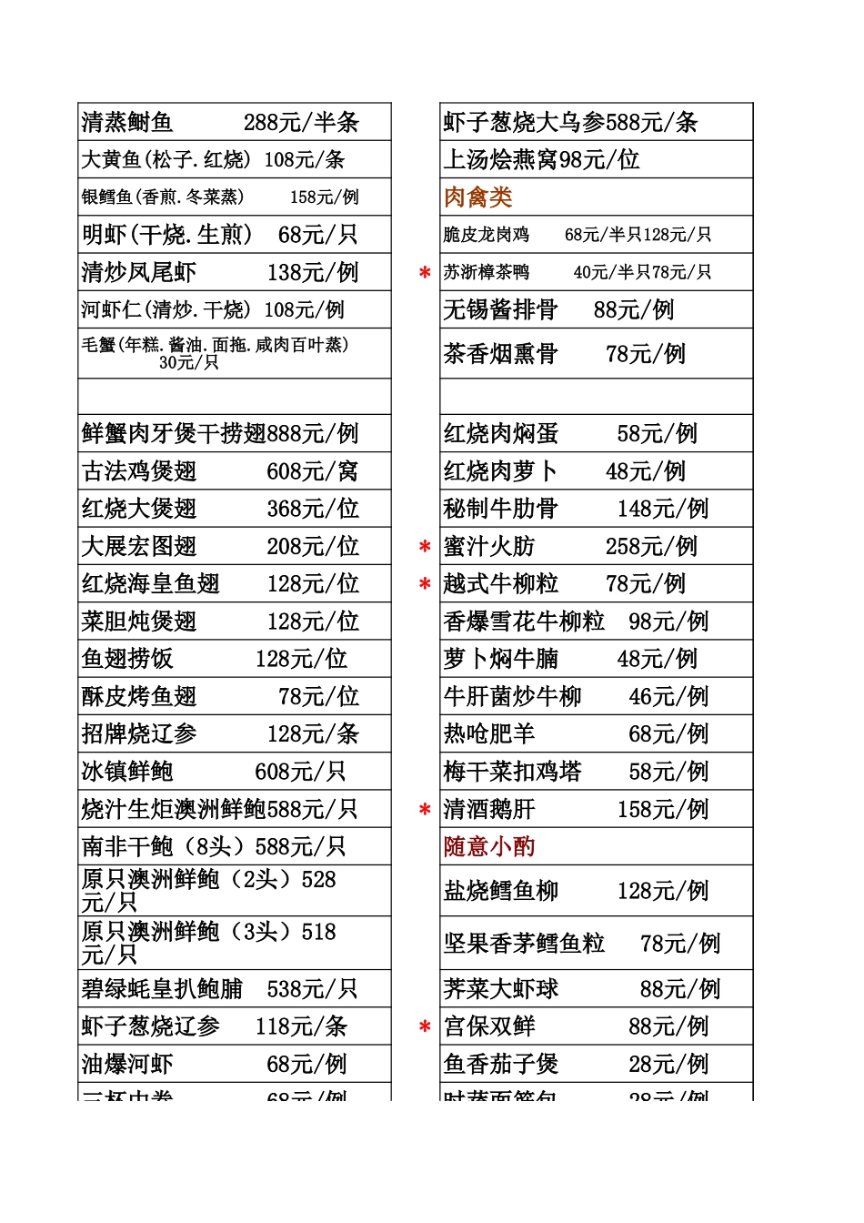 苏浙汇大菜单_第2页