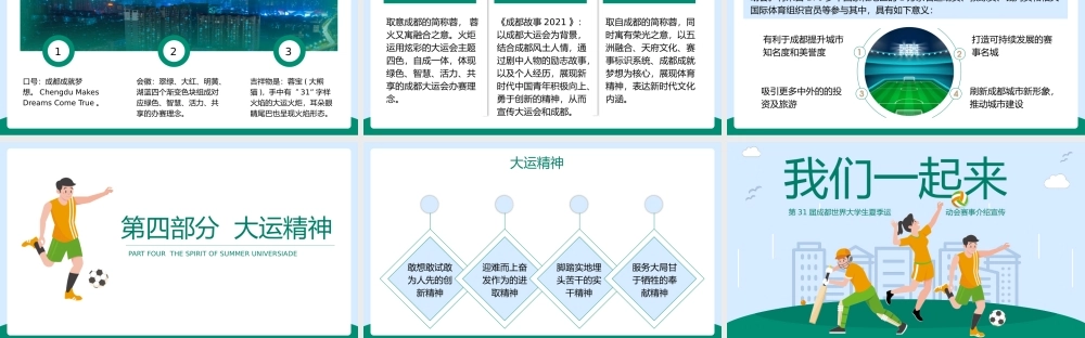 第31届成都大运会介绍宣传-弘扬运动精神