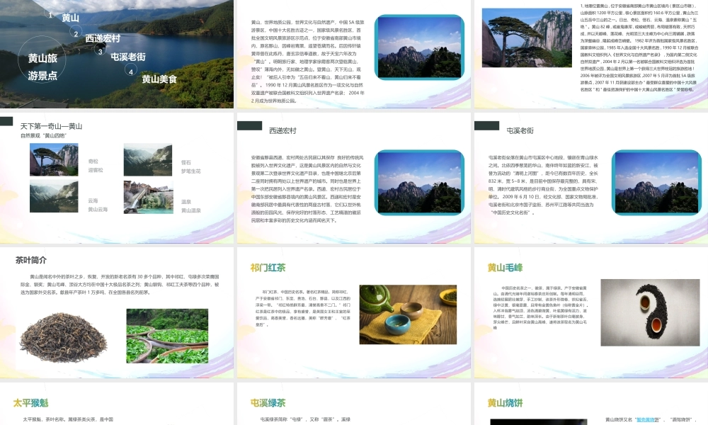 世界地质公园——中国黄山课件