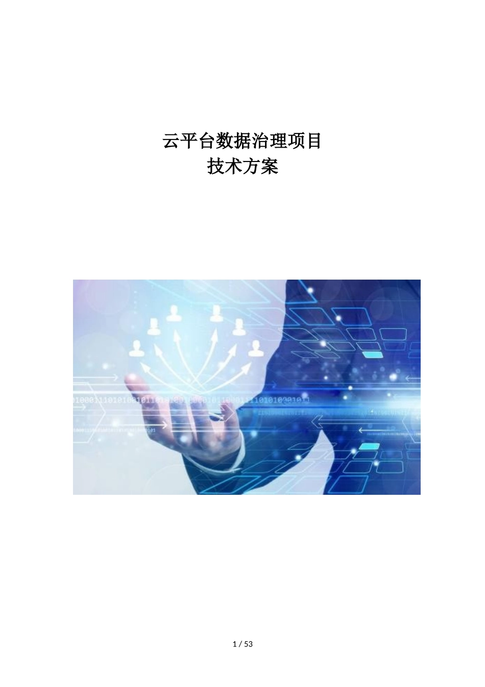 云平台数据治理项目技术方案_第1页