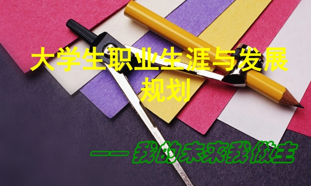 大学生职业规划完整版