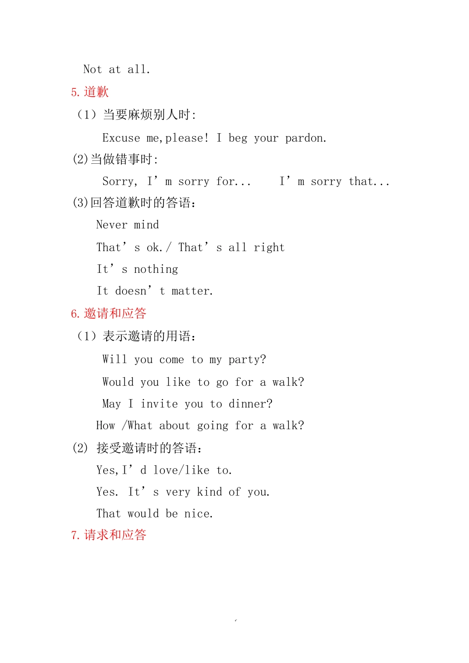 专升本《英语》日常交际用语_第3页