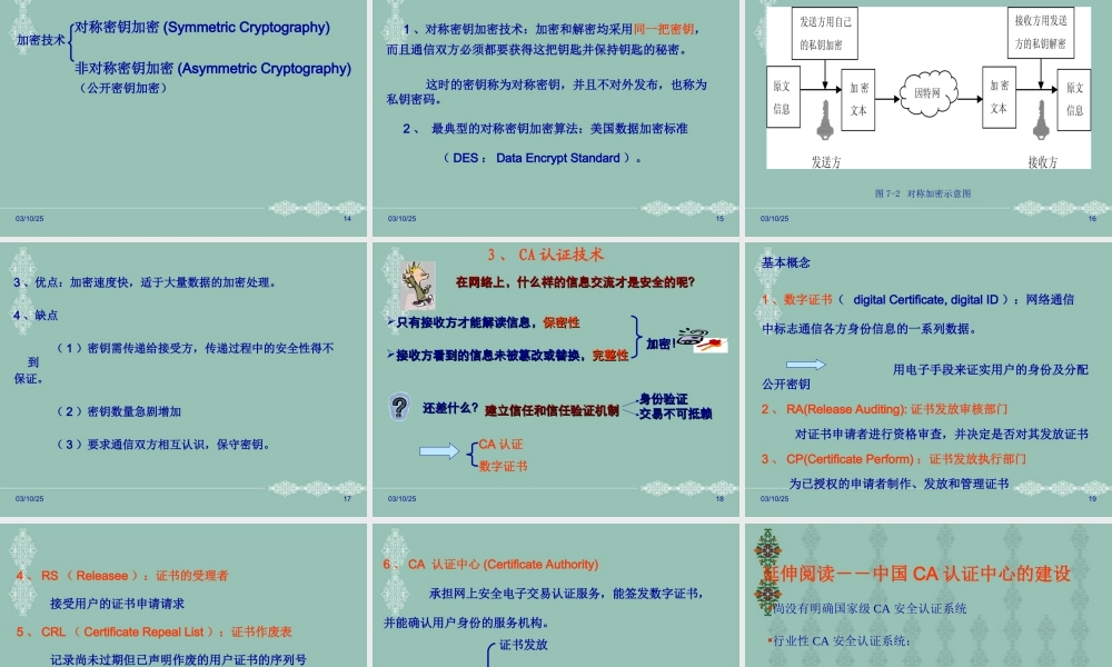 CA认证技术课件