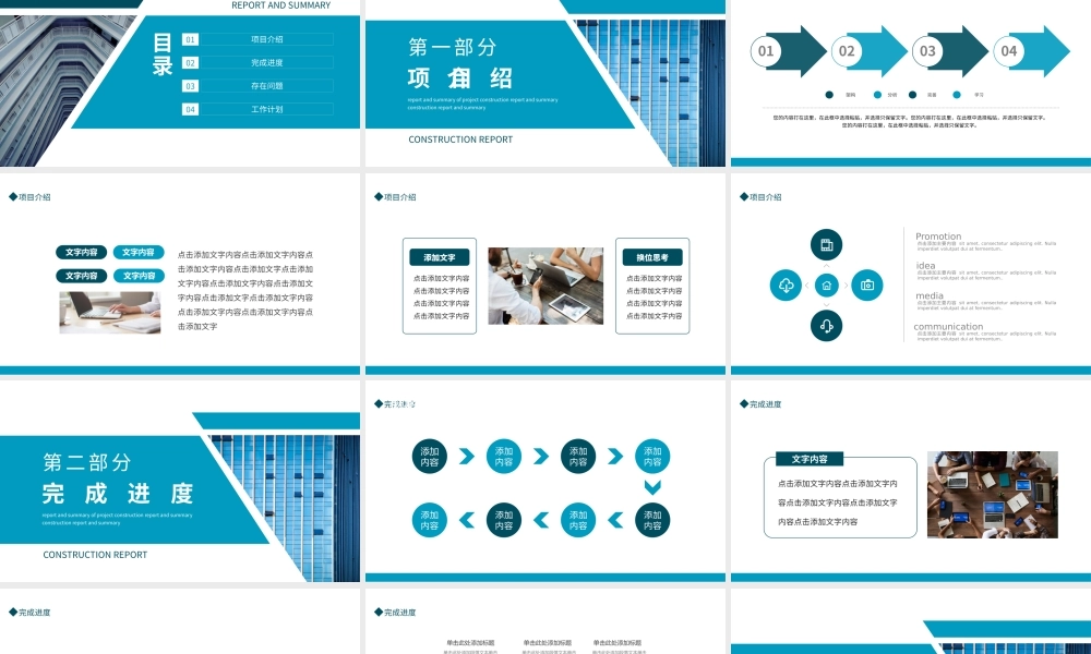 项目建设工作汇报总结模板