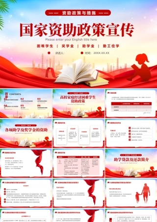 国家教育资助政策宣传课件