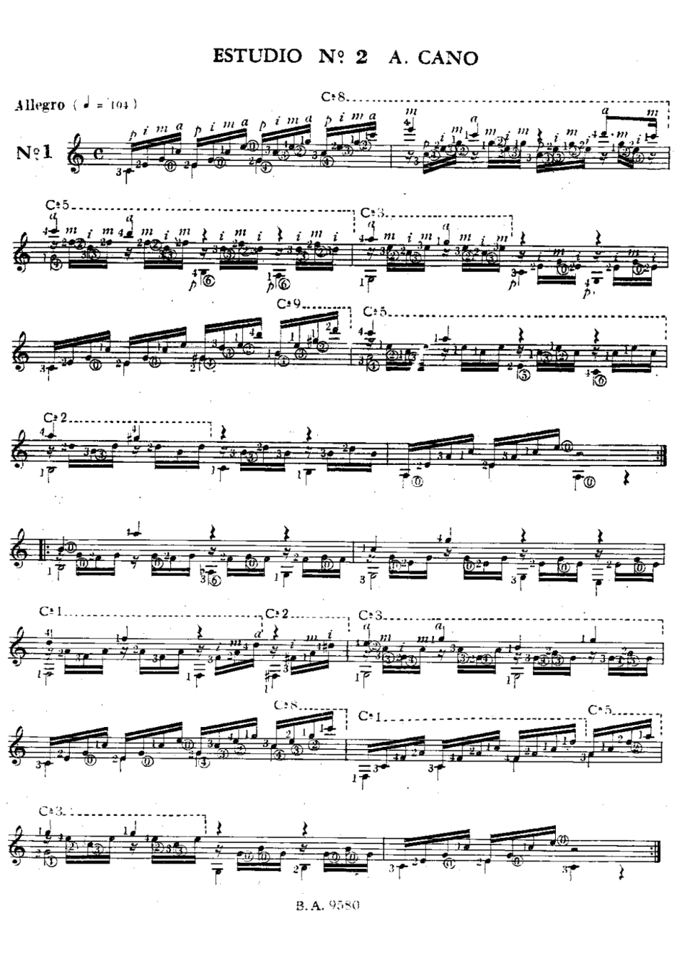 Arenas《27首吉他练习曲》_第3页