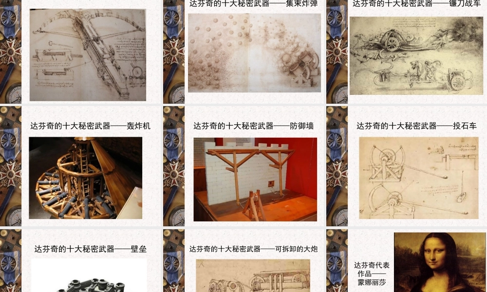达芬奇介绍课件