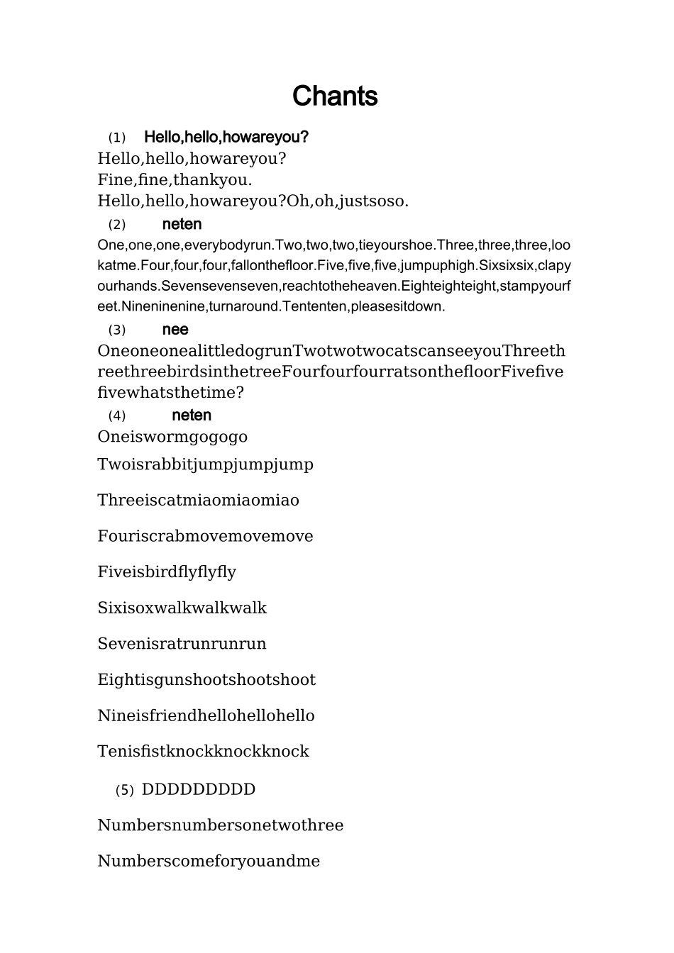 英文童谣儿歌汇总_第1页