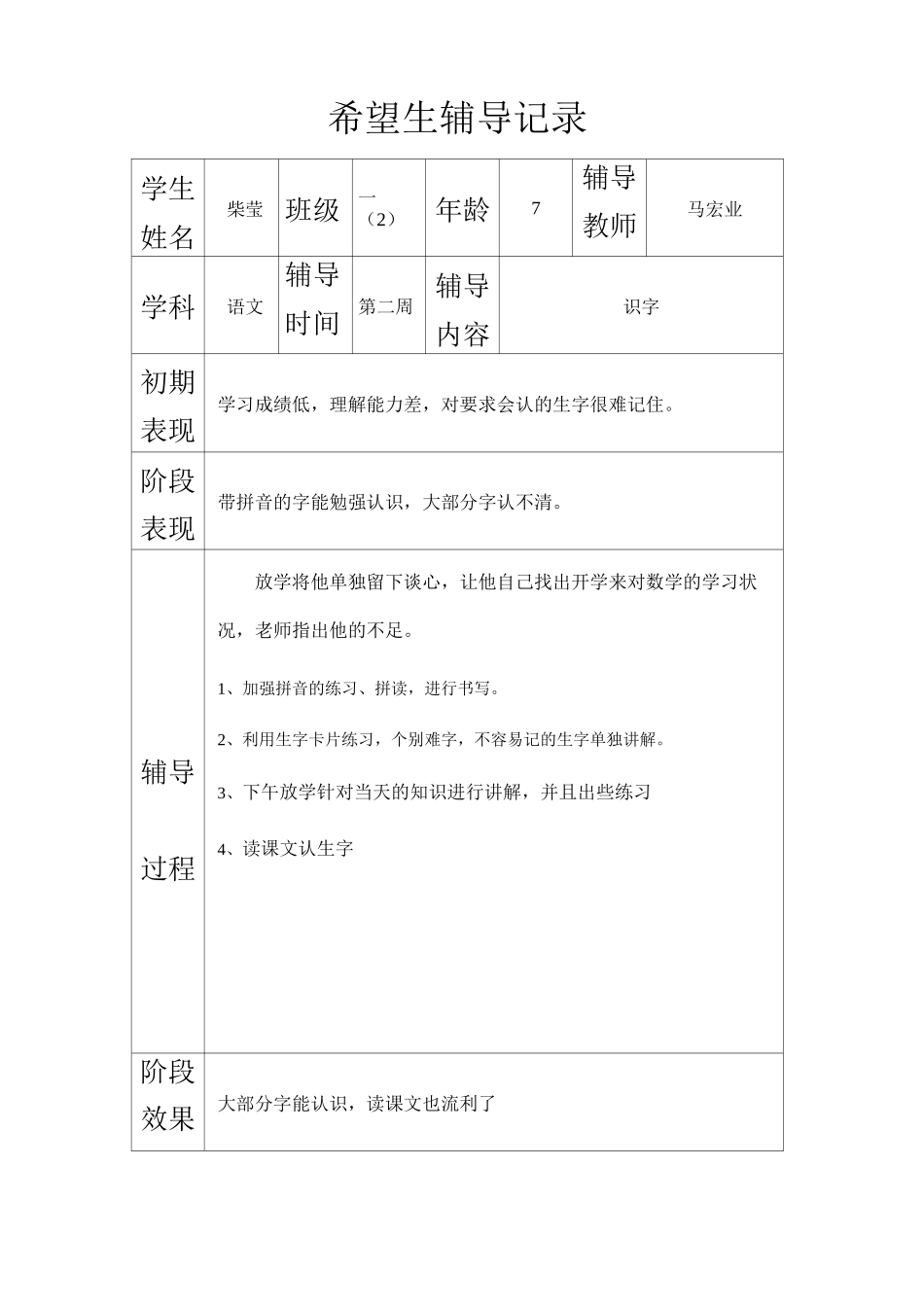 希望生辅导记录_第1页