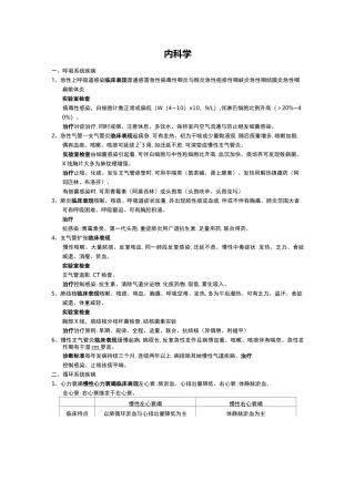 内科学常见病的诊断