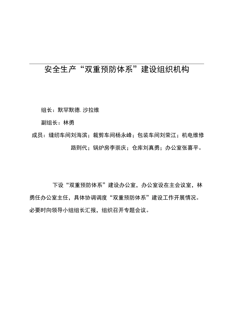 双重预防体系组织机构及职责_第2页