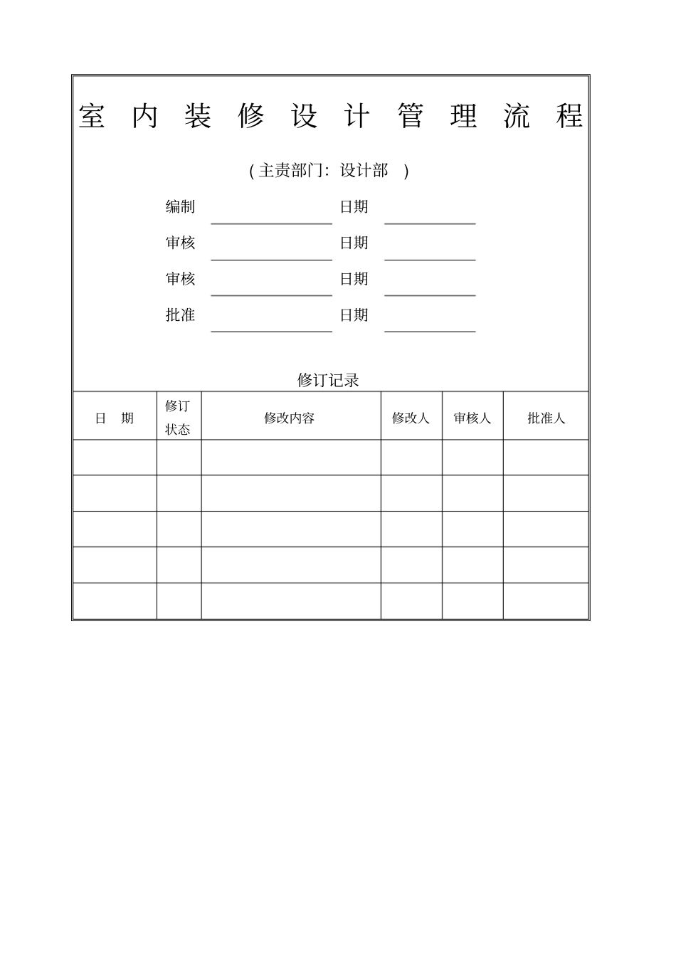 室内装修设计管理流程_第1页