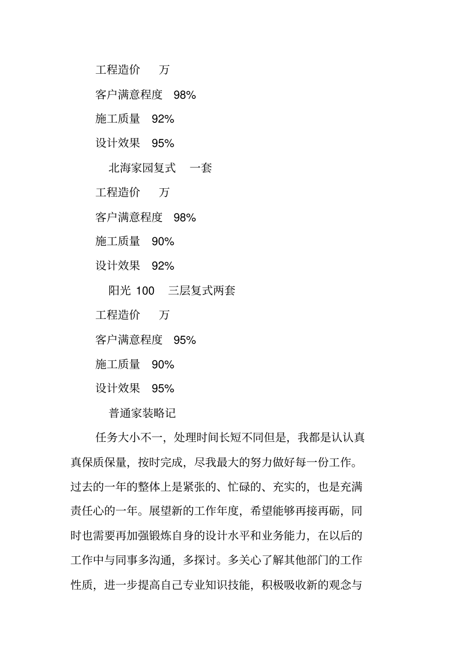 室内设计师工作总结_第3页