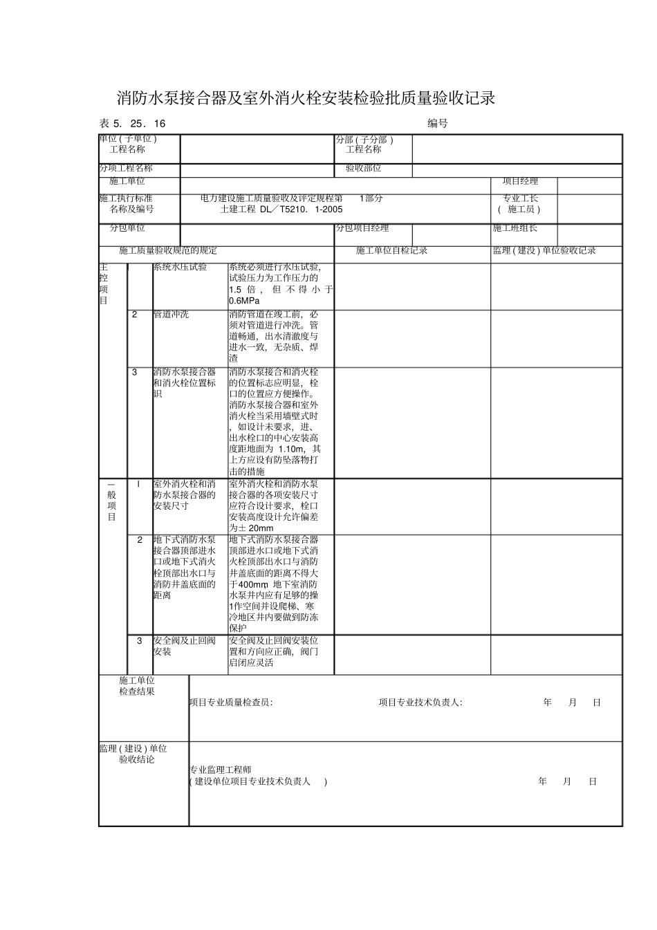 室外给水管道及配件安装检验批质量验收记录_第2页