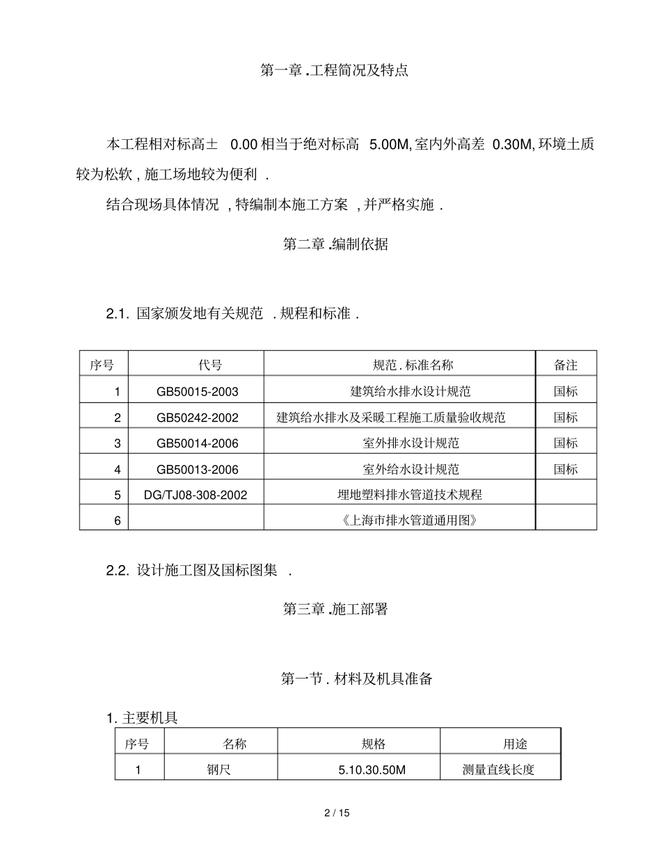 室外雨污水管网专项方案_第2页