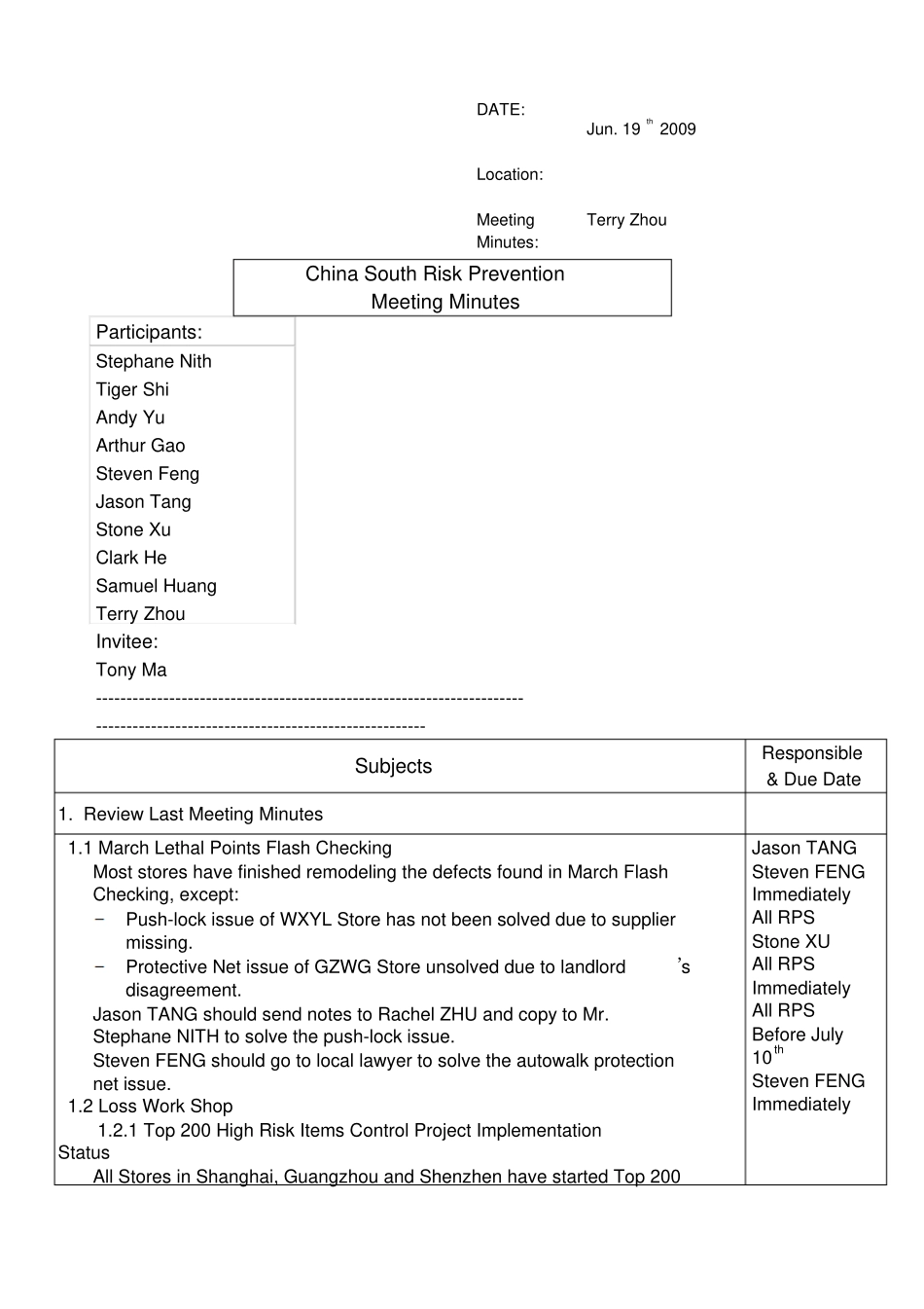 家乐福会议记录_第1页