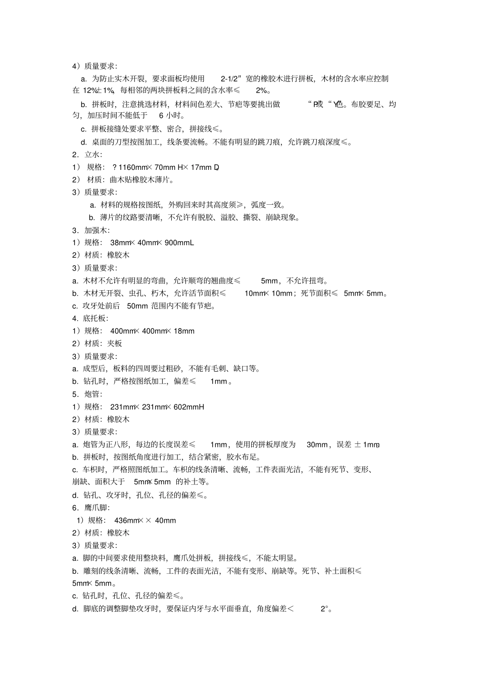 家具产品检验标准_第2页