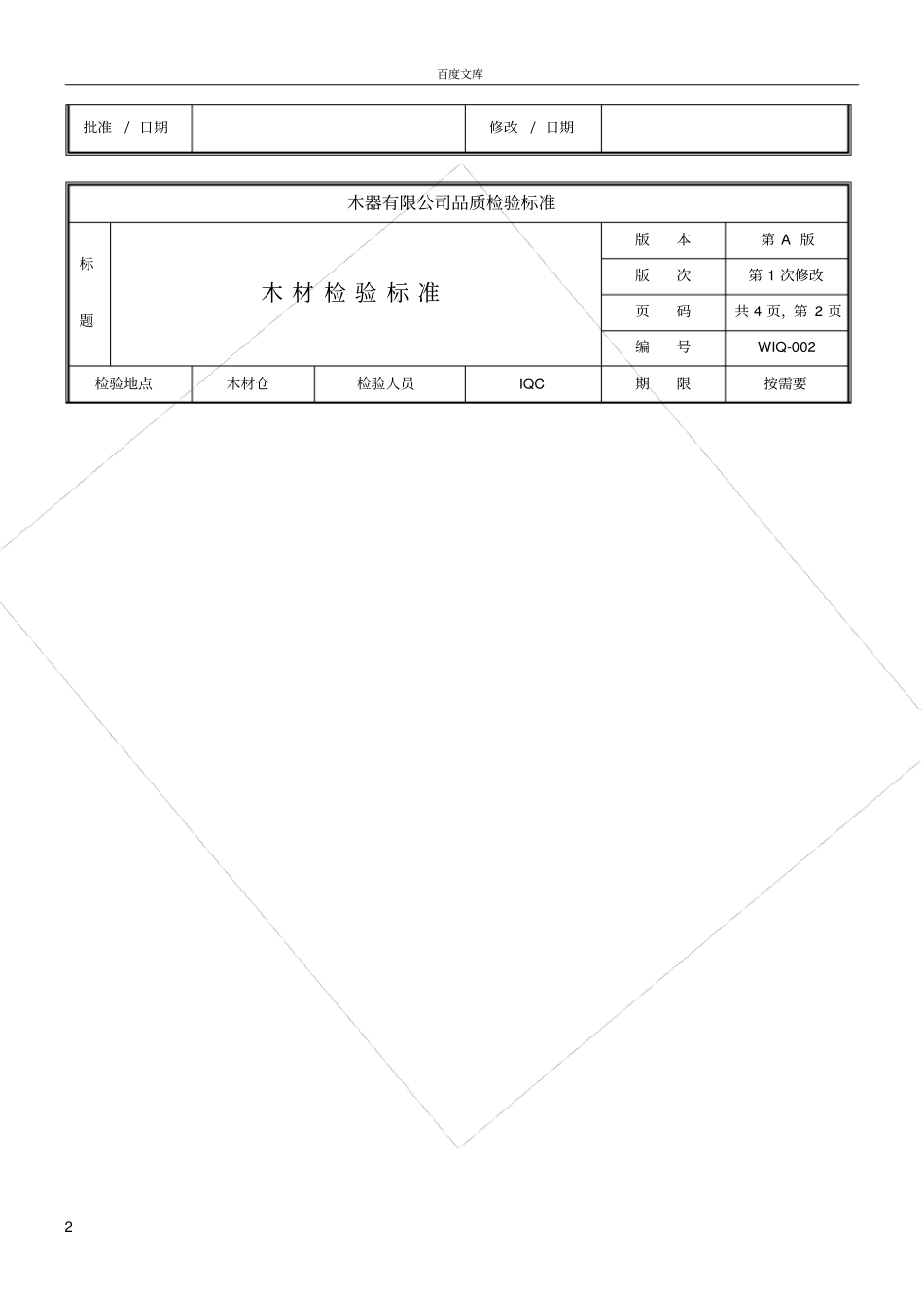 家具厂各种来料品质检验标准_第2页