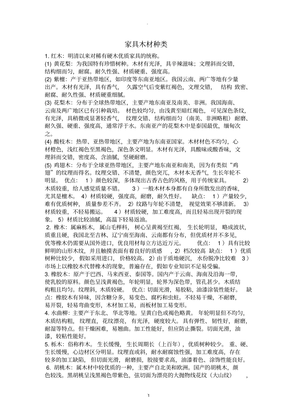 家具木材种类分类_第1页