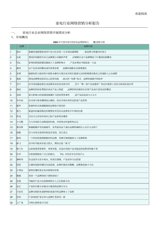 家电行业网络营销分析报告6